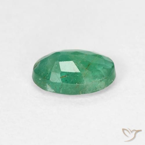 Esmeralda Verde pistacho natural de 0.48 ct, Ovalada, SI
