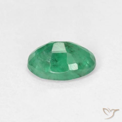 Esmeralda Verde claro natural de 0.49 ct, Ovalada, SI