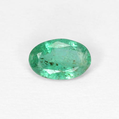 0.35ct Natural Verde frío Esmeralda, Ovalada, SI