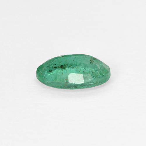 Esmeralda Verde frío natural de 0.35 ct, Ovalada, SI