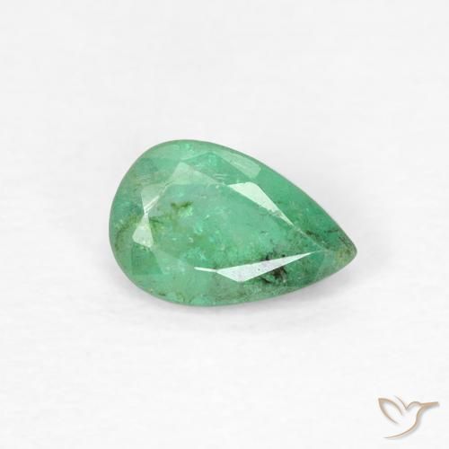 0.35ct Natural Verde pistacho Esmeralda, En forma de pera, SI