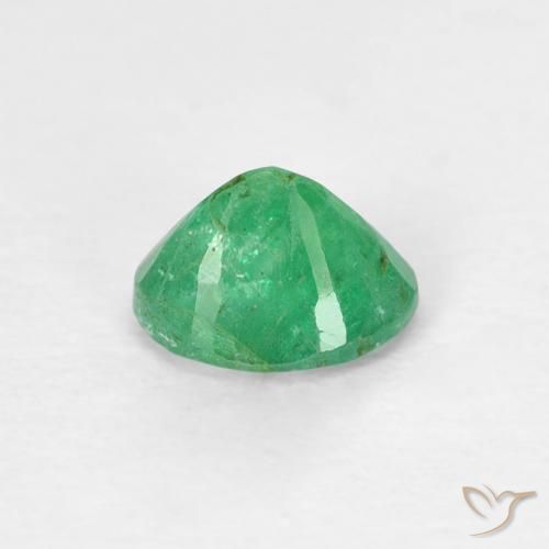 Esmeralda Verde medio natural de 0.40 ct, Ovalada, VS-SI