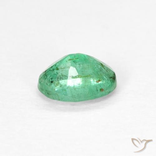 Esmeralda Verde claro natural de 0.34 ct, Corte Óvalo, VS-SI