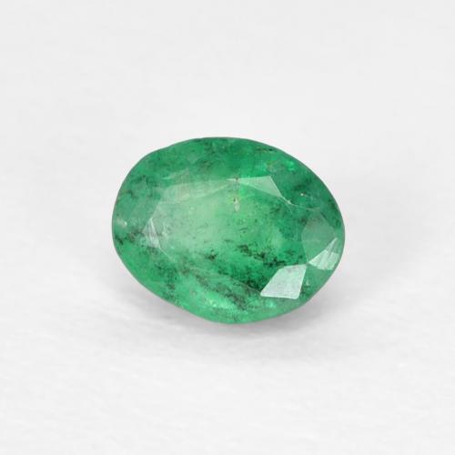 Esmeralda Verde medio natural de 0.37 ct, Ovalada, VS-SI