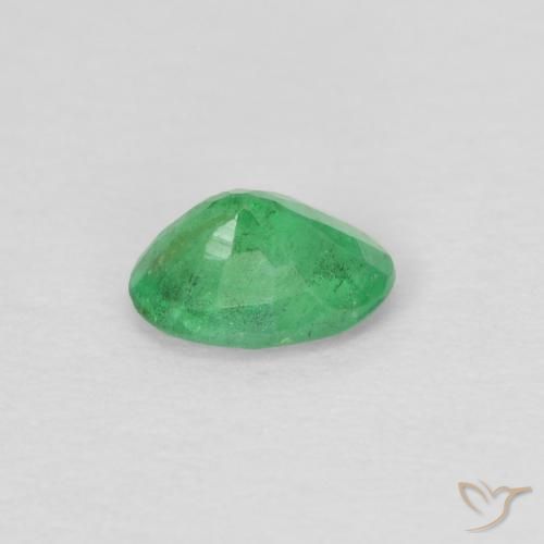 Esmeralda verde trébol natural de 0,23 ct, corte óvalo, VS-SI