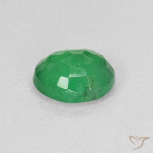Esmeralda Verde trébol natural de 0.61 ct, Ovalada, SI