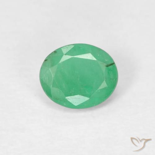 0.32ct Natural Verde medio Esmeralda, Ovalada, VS