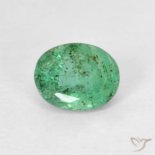0.38ct Natural Verde pistacho Esmeralda, Ovalada, SI