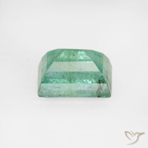 Esmeralda Verde pistacho natural de 0.27 ct, Corte Baguette, SI