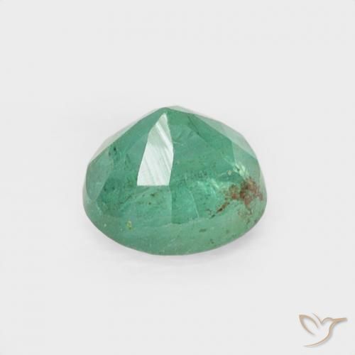 Esmeralda Verde azul natural de 0.25 ct, Redondo, VS