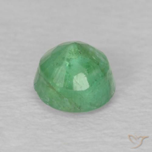 Esmeralda Verde claro natural de 0.23 ct, Redondo, VS-SI