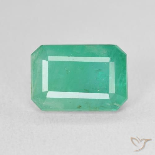 3.46ct Natural Verde azul Esmeralda, corte esmeralda, SI