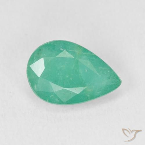 Esmeralda Verde eléctrico natural de 2.48 ct, En forma de pera, SI