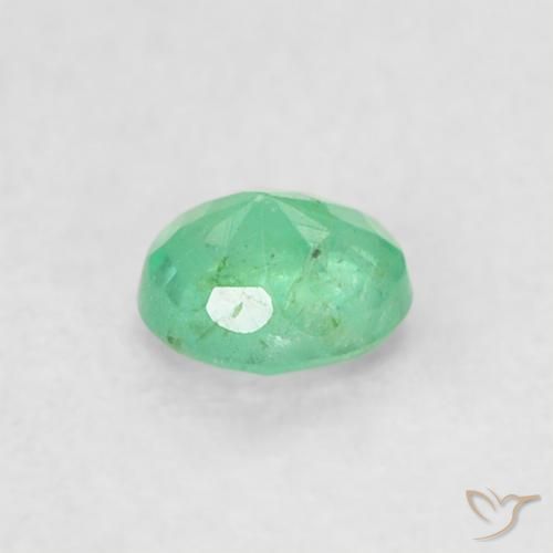Esmeralda Verde menta natural de 0.17 ct, Redondo, SI