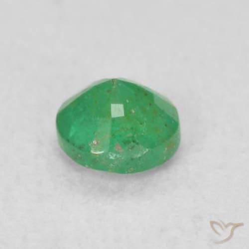 Esmeralda Verde claro natural de 0.18 ct, Redondo, SI