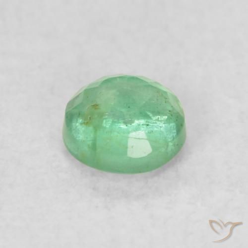 Esmeralda Verde eléctrico natural de 0.20 ct, Redondo, SI