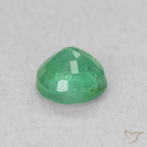 Esmeralda Verde pistacho natural de 0.18 ct, Redondo, SI