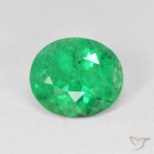 2.38ct Natural Verde intenso Esmeralda, Ovalada, VS-SI