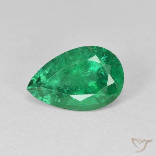 2.20ct Natural Verde cálido Esmeralda, En forma de pera, VS-SI