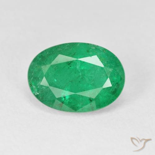 3.38ct Natural Verde medio Esmeralda, Ovalada, VS-SI