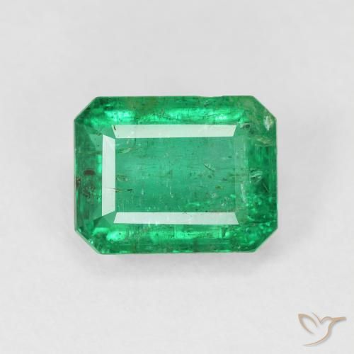 3.51ct Natural Verde eléctrico Esmeralda, corte esmeralda, VS-SI