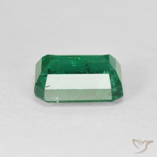 Esmeralda Verde frío natural de 4.49 ct, Corte Octágono / Esmeralda, VS-SI