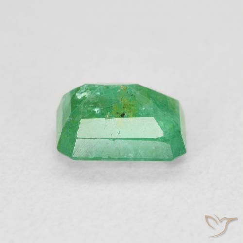 Esmeralda Verde medio natural de 0.93 ct, Corte Octágono / Esmeralda, SI-I1