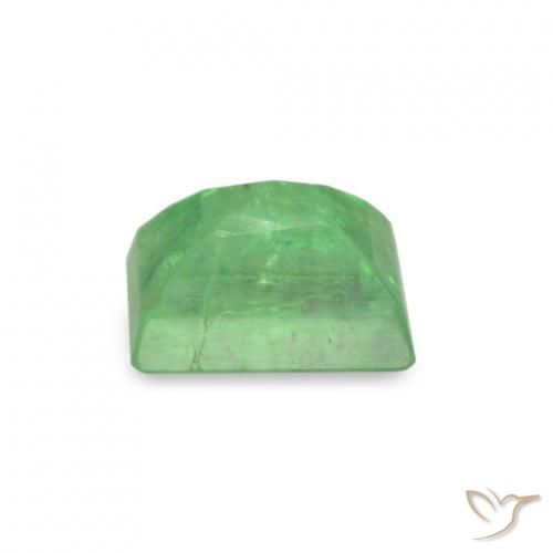 Esmeralda verde natural de 0,18 ct, baguette, SI