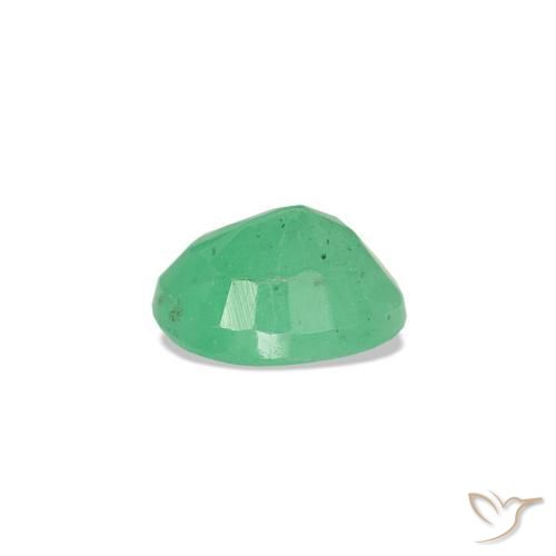 Esmeralda verde natural de 0,32 ct, corte óvalo, VS-SI