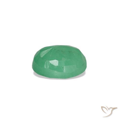 Esmeralda verde natural de 0,32 ct, corte óvalo, SI
