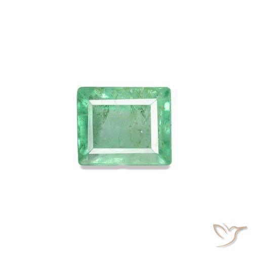Esmeralda verde natural de 0,15 ct, baguette, SI