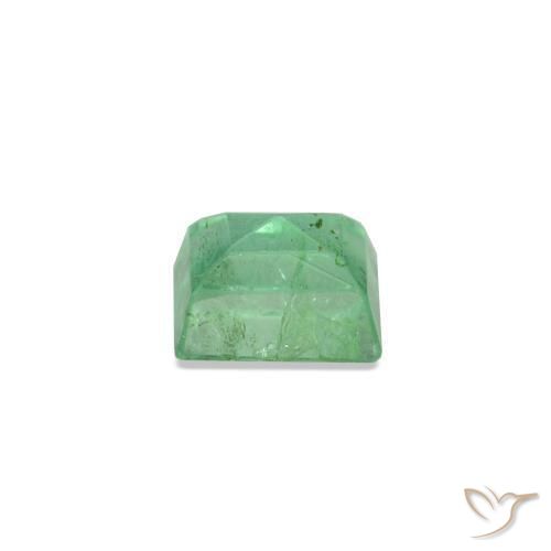 Esmeralda verde natural de 0,15 ct, baguette, SI