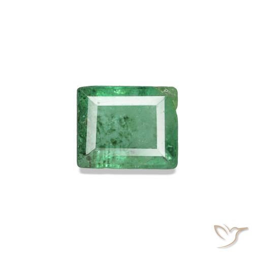 Esmeralda verde natural de 0,16 ct, baguette, SI