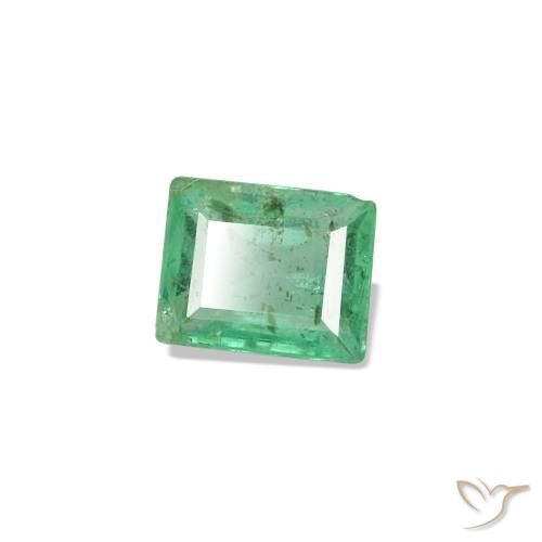 Esmeralda verde natural de 0,15 ct, baguette, SI
