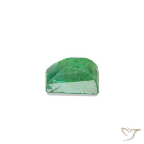 Esmeralda verde natural de 0,13 ct, baguette, SI