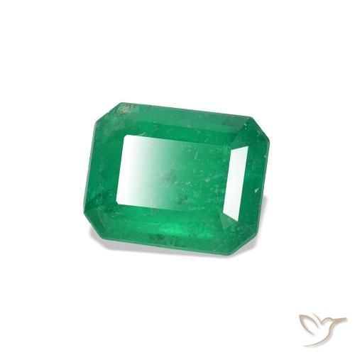 Esmeralda Verde medio natural de 0.51 ct, Corte Octágono / Esmeralda, VS-SI