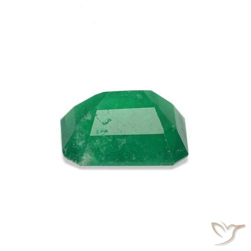 Esmeralda Verde medio natural de 0.51 ct, Corte Octágono / Esmeralda, VS-SI