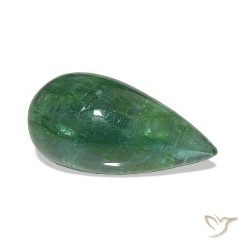 Esmeralda Verde medio natural de 9.82 ct, En forma de pera, Transparente