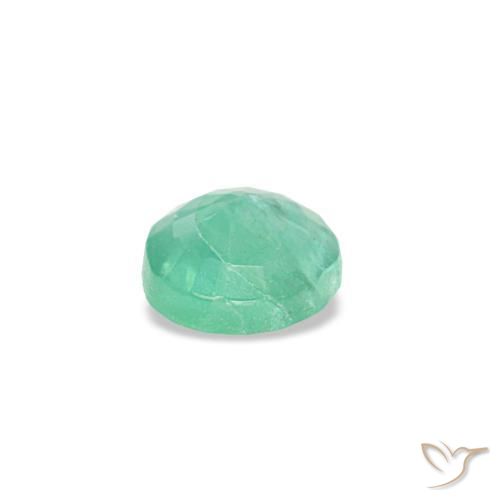 Esmeralda verde natural de 0,16 ct, corte redondo, SI