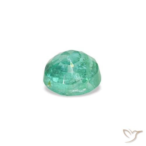 Esmeralda verde natural de 0,19 ct, corte redondo, SI