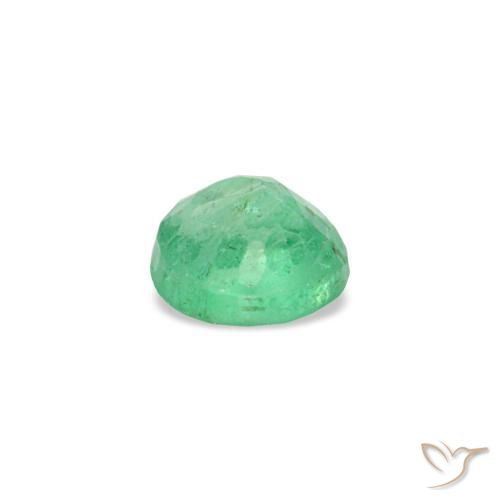 Esmeralda verde natural de 0,17 ct, corte redondo, VS-SI