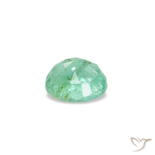 Esmeralda verde natural de 0,17 ct, corte redondo, VS-SI