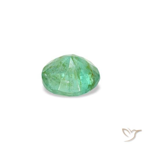 Esmeralda verde natural de 0,17 ct, corte redondo, VS-SI