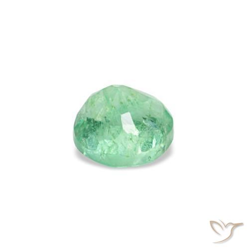 Esmeralda verde natural de 0,19 ct, corte redondo, VS-SI