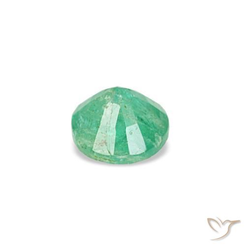 Esmeralda verde natural de 0,16 ct, corte redondo, VS-SI