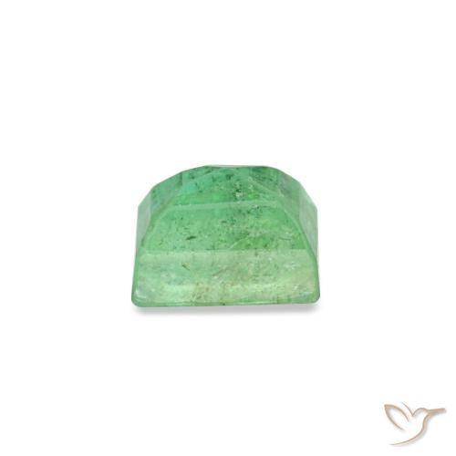Esmeralda verde natural de 0,16 ct, baguette, VS-SI