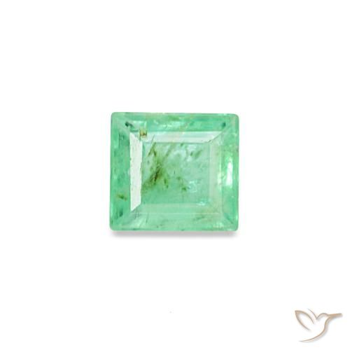 Esmeralda verde de 0,14 ct, baguette, SI