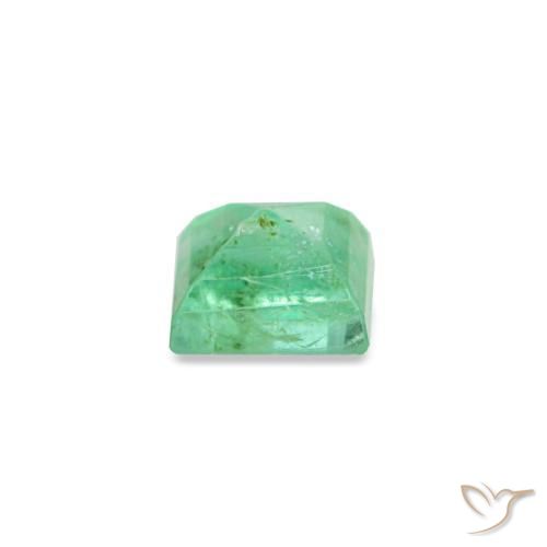Esmeralda verde natural de 0,14 ct, baguette, SI
