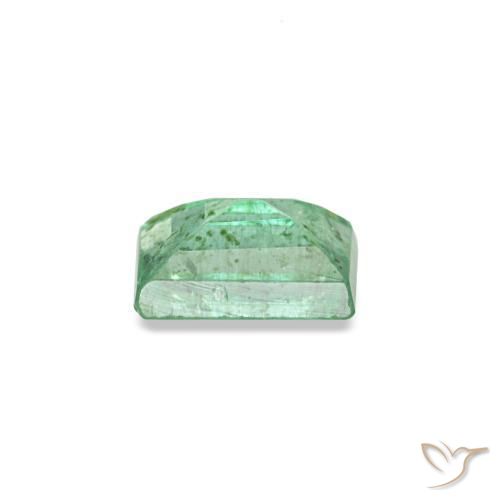 Esmeralda verde natural de 0,17 ct, baguette, SI