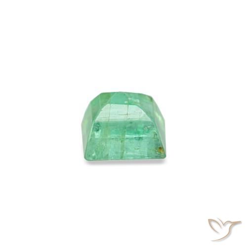 Esmeralda verde natural de 0,13 ct, baguette, SI